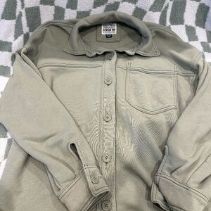 "Seriously Lived-In" button up jacket
